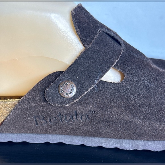 Brown Suede Mules with Buckle - Picture 5 of 7